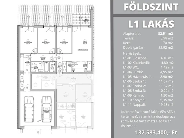 Eladó lakás Szeged 115 nm