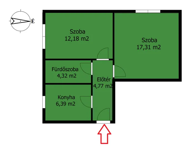 Kiadó lakás Miskolc 49 nm