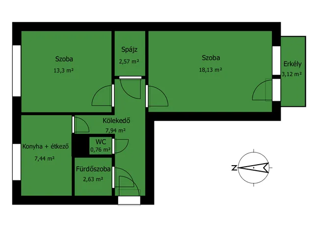 Eladó lakás Miskolc 55 nm