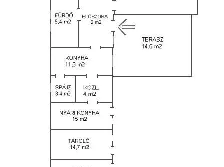 Eladó ház Felsőzsolca 77 nm