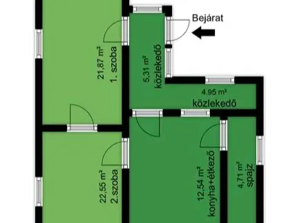 Eladó ház Hejce 72 nm