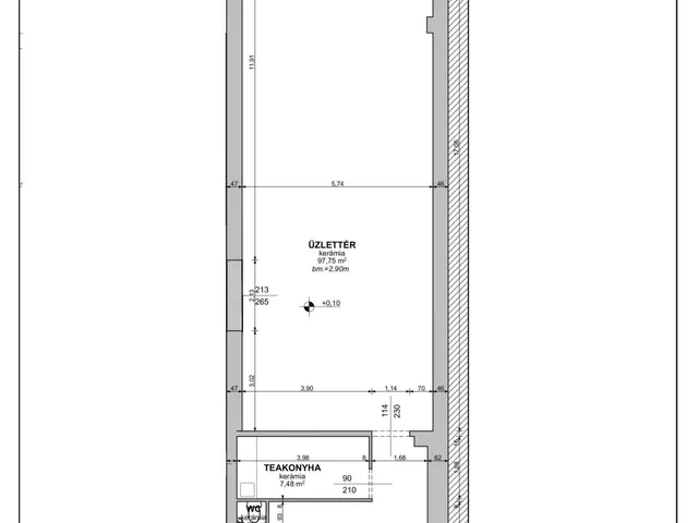 Kiadó kereskedelmi és ipari ingatlan Miskolc 140 nm