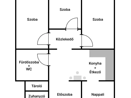 Kiadó lakás Budapest VII. kerület, Külső-Erzsébetváros 78 nm
