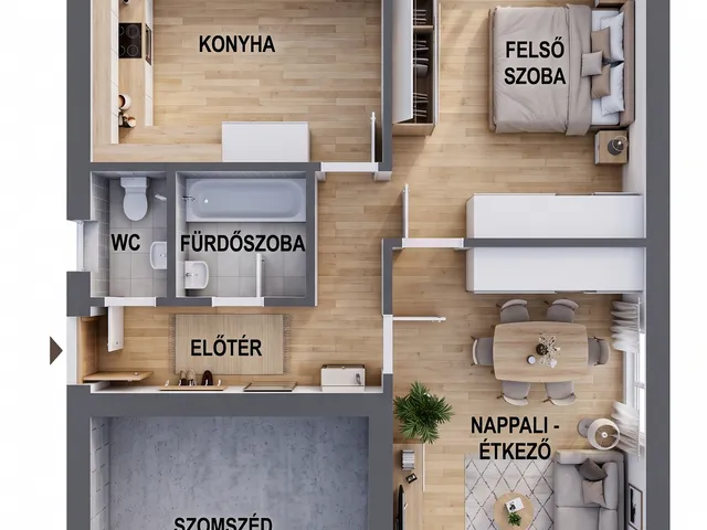 Eladó lakás Mosonmagyaróvár 53 nm