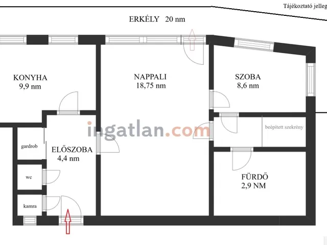 Kiadó lakás Budapest IX. kerület, Belső Ferencváros, Üllői út 57 nm
