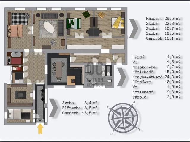 Kiadó lakás Budapest VI. kerület, Diplomatanegyed 206 nm