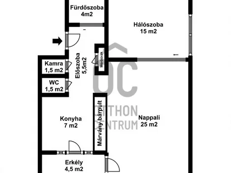 Eladó lakás Budapest I. kerület, Gellérthegy I. ker. 60 nm