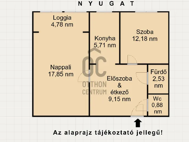 Eladó lakás Budapest III. kerület, Békásmegyer 51 nm