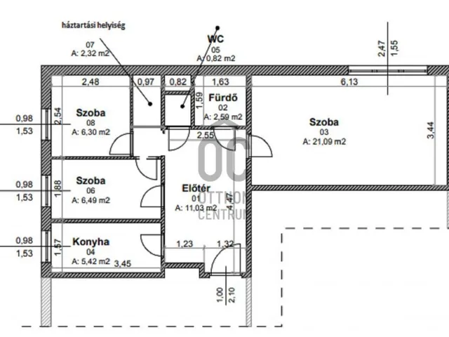 Eladó lakás Budapest III. kerület, Békásmegyer 56 nm