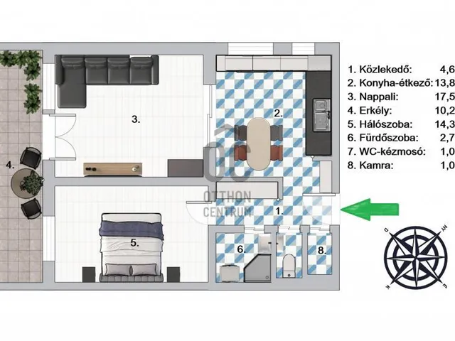 Eladó lakás Budapest II. kerület, Pasarét 61 nm