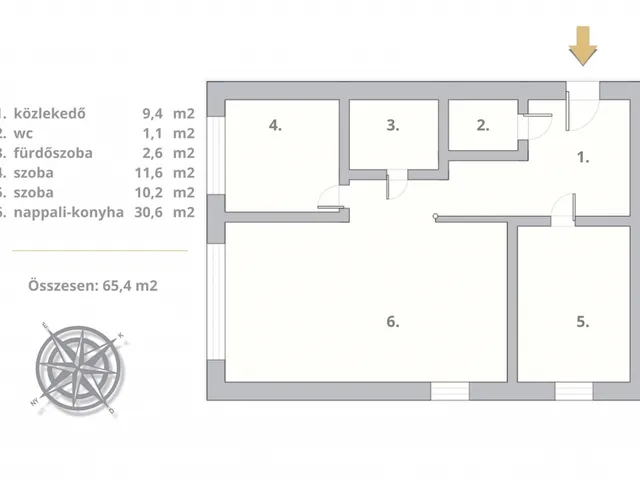 Eladó lakás Budapest II. kerület, Csatárka 64 nm