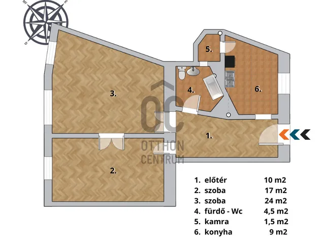 Eladó lakás Budapest XI. kerület, Kelenföld 66 nm