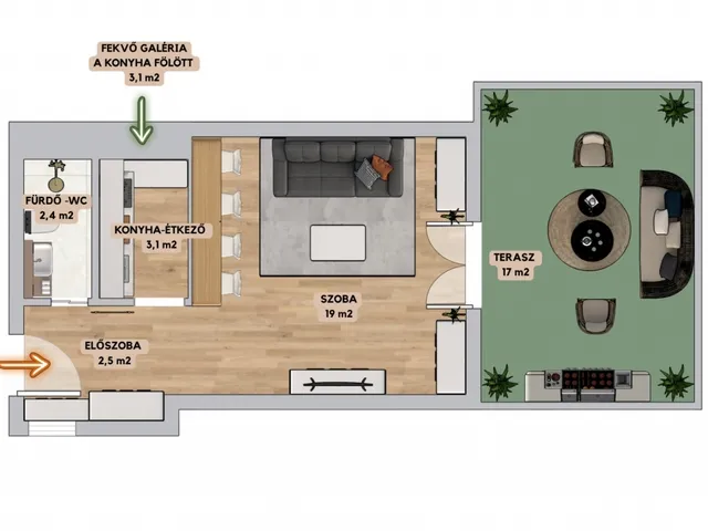 Eladó lakás Budapest I. kerület, Krisztinaváros I. ker. 27 nm
