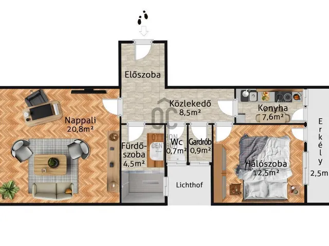 Eladó lakás Budapest I. kerület, Víziváros I. ker. 55 nm
