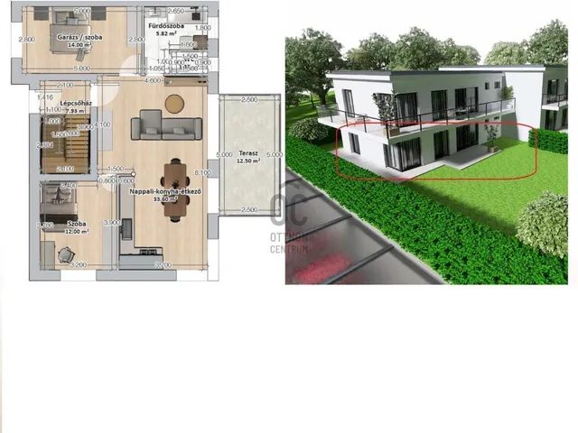 Eladó lakás Budapest III. kerület, Ürömhegy 73 nm