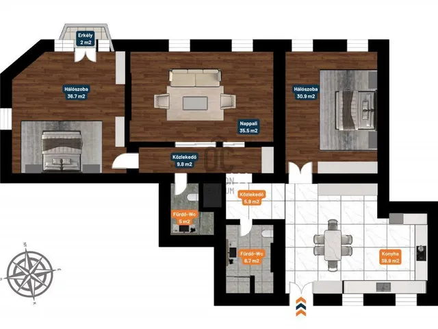 Eladó lakás Budapest V. kerület, Lipótváros 170 nm