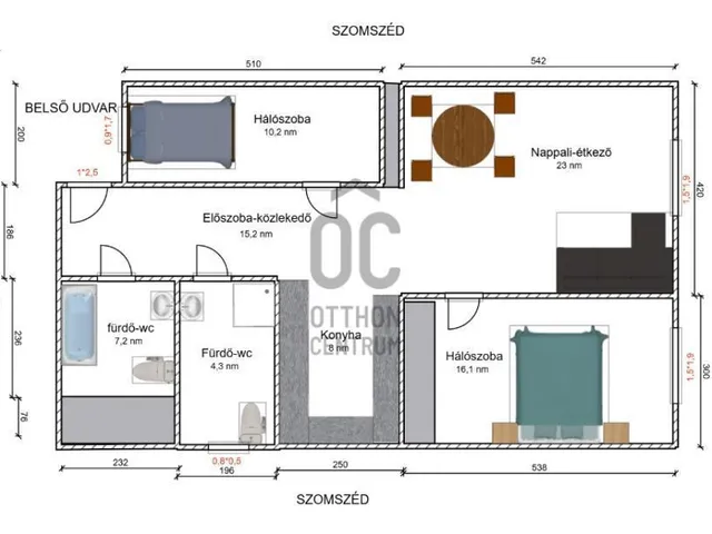 Eladó lakás Budapest XII. kerület, Németvölgy 84 nm