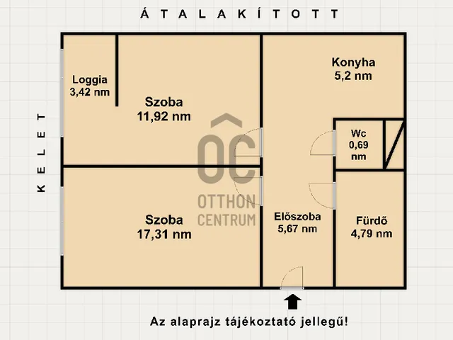 Eladó lakás Budapest III. kerület, Óbuda 49 nm