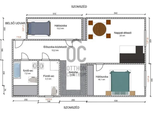 Eladó lakás Budapest XII. kerület, Németvölgy 84 nm