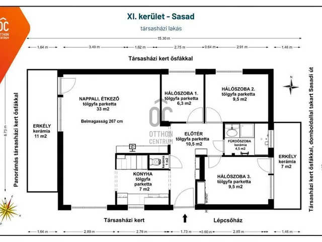 Eladó lakás Budapest XI. kerület, Sasad-Sashegy XI. ker. 91 nm