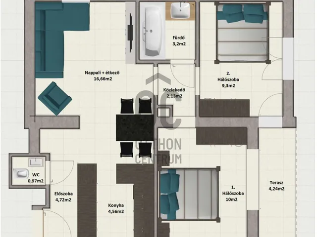 Eladó lakás Budapest XII. kerület, Orbánhegy 50 nm