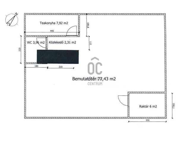 Kiadó kereskedelmi és ipari ingatlan Budapest VII. kerület 97 nm