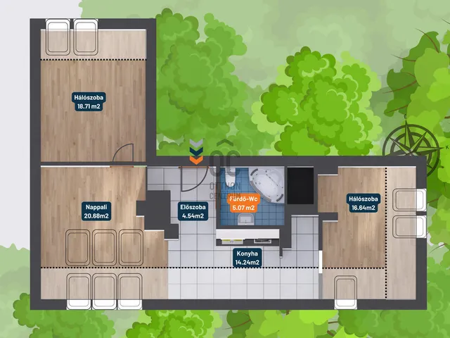 Eladó lakás Budapest XIV. kerület, Nagyzugló 56 nm