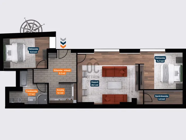 Eladó lakás Budapest V. kerület, Belváros 86 nm