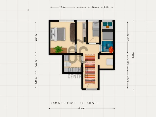 Eladó lakás Budapest XI. kerület, Lágymányos 43 nm