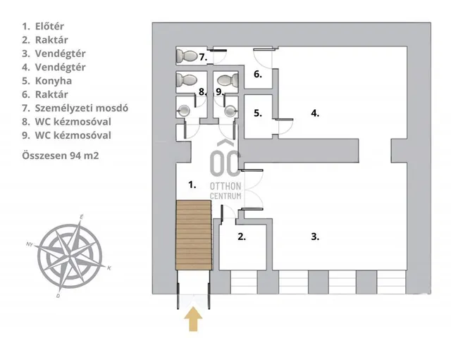 Eladó kereskedelmi és ipari ingatlan Budapest VI. kerület 94 nm