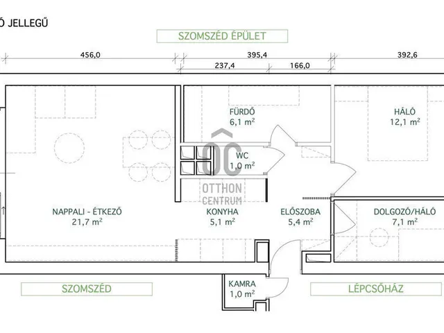 Eladó lakás Budapest II. kerület, Zöldmál 63 nm