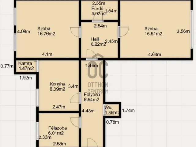 Eladó lakás Budapest III. kerület, Óbuda 66 nm