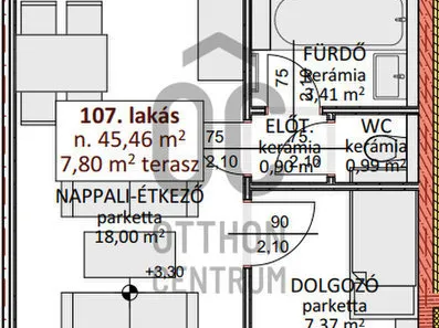 Eladó lakás Budapest XI. kerület, Albertfalva 45 nm
