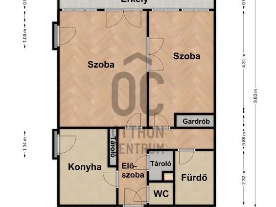 Eladó lakás Budapest II. kerület, Pasarét 53 nm