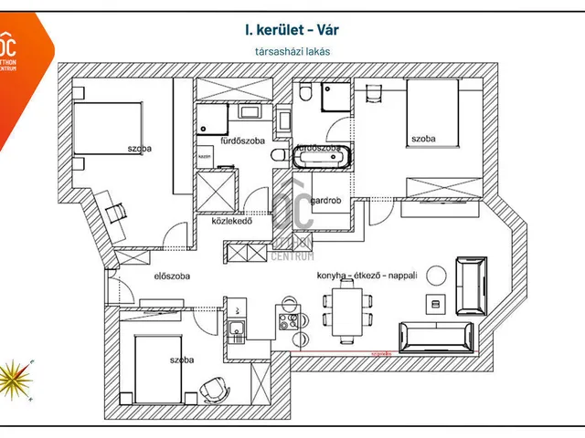 Eladó lakás Budapest I. kerület 101 nm