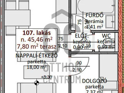 Eladó lakás Budapest XI. kerület, Albertfalva 45 nm