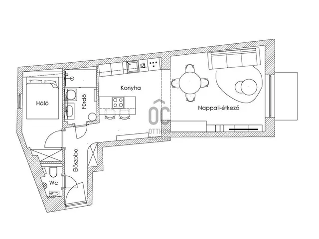 Eladó lakás Budapest III. kerület, Óbuda 55 nm
