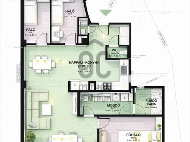 Eladó lakás Budapest XII. kerület, Krisztinaváros XII. ker. 78 nm