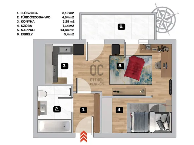 Eladó lakás Budapest XIII. kerület 33 nm