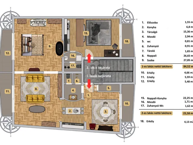 Eladó lakás Budapest I. kerület, Naphegy 117 nm