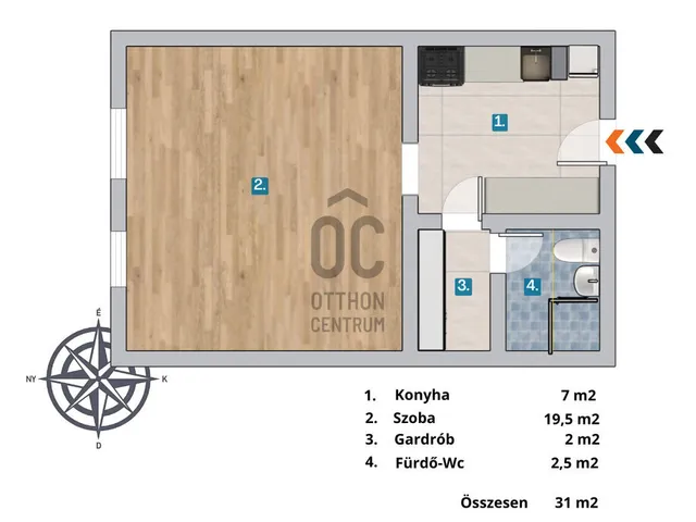 Eladó lakás Budapest III. kerület, Békásmegyer 31 nm