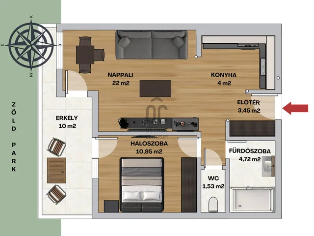 Kiadó lakás Budapest XIII. kerület, Vizafogó 47 nm