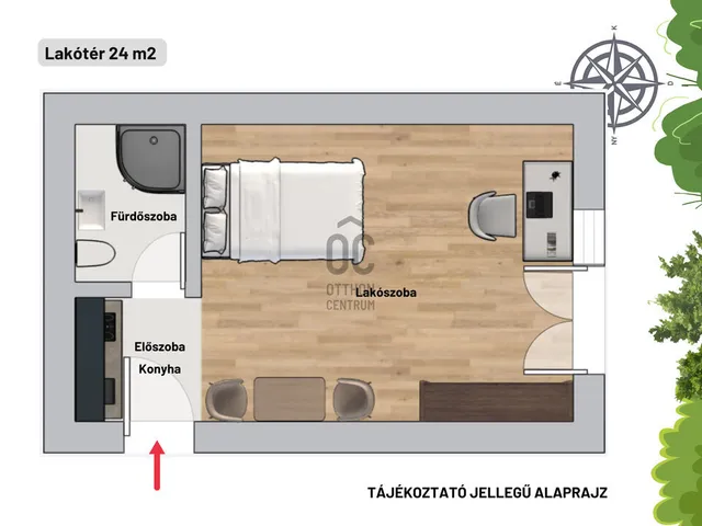 Eladó lakás Budapest XI. kerület, Gellérthegy 24 nm