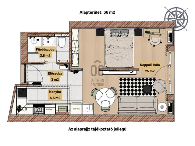 Kiadó lakás Budapest IX. kerület, Rehabilitációs terület IX. ker. 36 nm