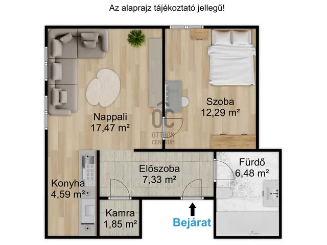 Eladó lakás Budapest XI. kerület, Szentimreváros 56 nm