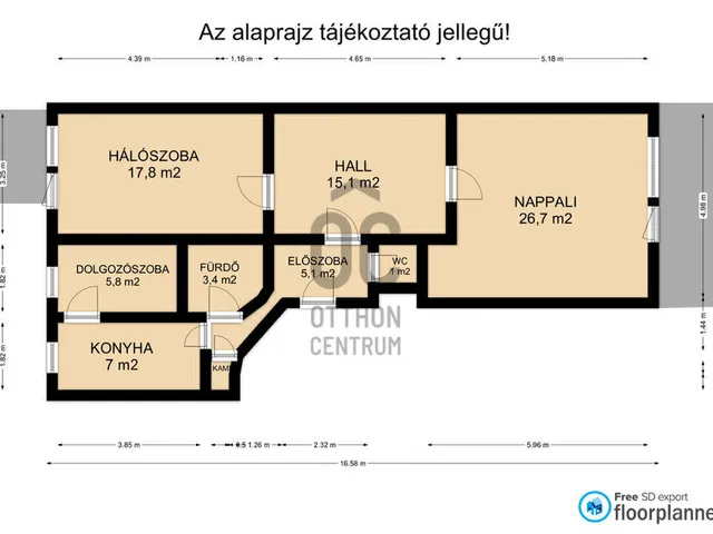 Eladó lakás Budapest XI. kerület, Kelenföld 82 nm