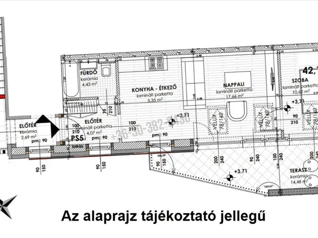 Eladó lakás Vác, Belváros 52 nm