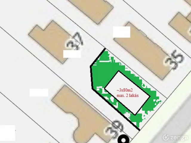 Eladó telek Budapest XVIII. kerület, Ganzkertváros 300 nm