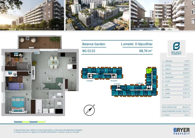 Eladó lakás Budapest X. kerület, Miklóstelep 69 nm