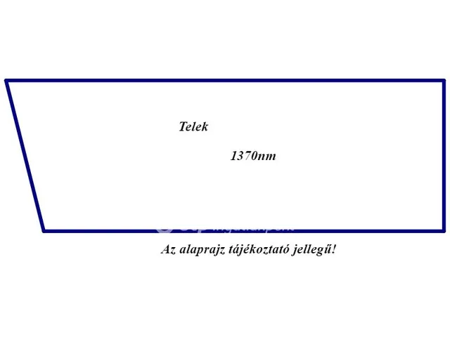 Eladó telek Cegléd 1370 nm